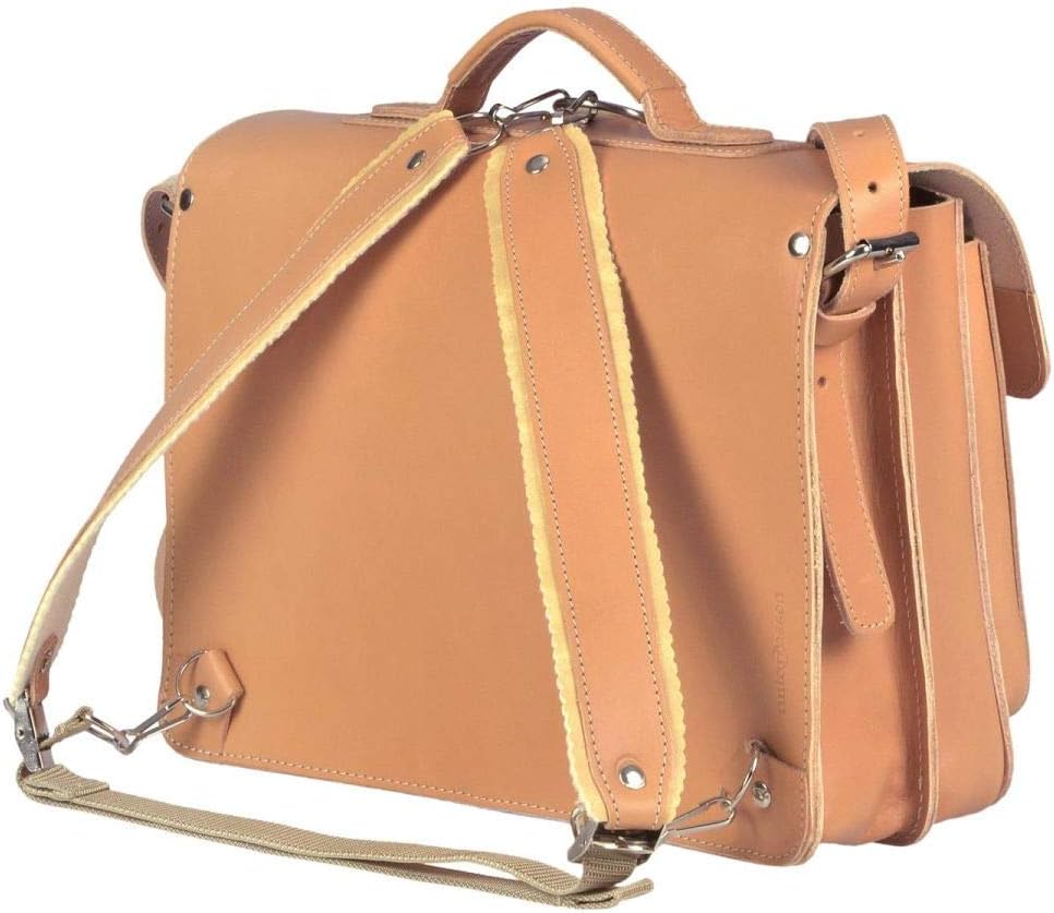 Ruitertassen Lederranzen 38cm Schulranzen Schultasche 2 Fächer 2 Vortaschen Rückengurte Tragegriff S