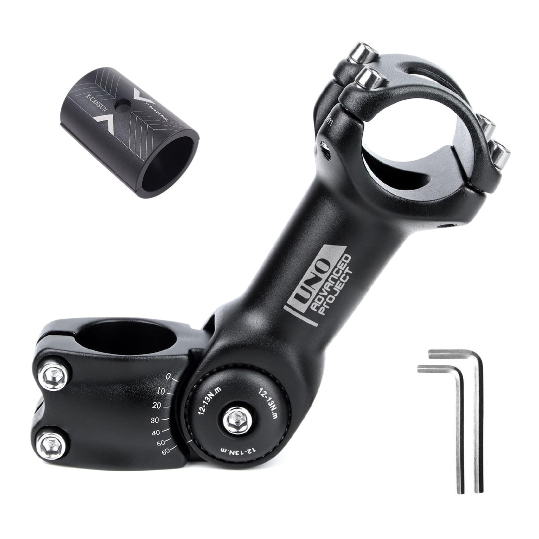 BESNIN MTB Vorbau 0-60° 31.8mm Fahrrad Vorbau verstellbar MTB 90mm/110mm/120mm/130mm Mountainbike Le