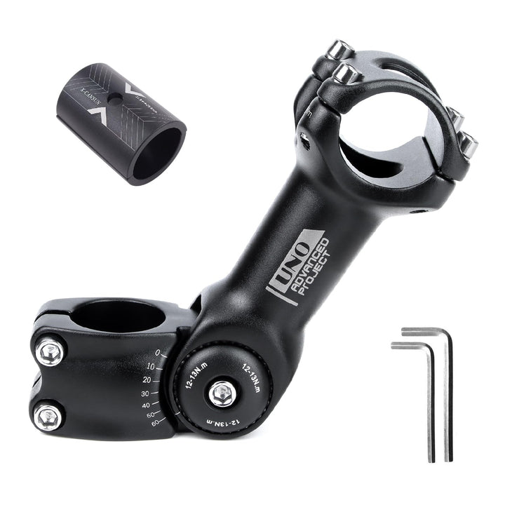 BESNIN MTB Vorbau 0-60° 31.8mm Fahrrad Vorbau verstellbar MTB 90mm/110mm/120mm/130mm Mountainbike Le