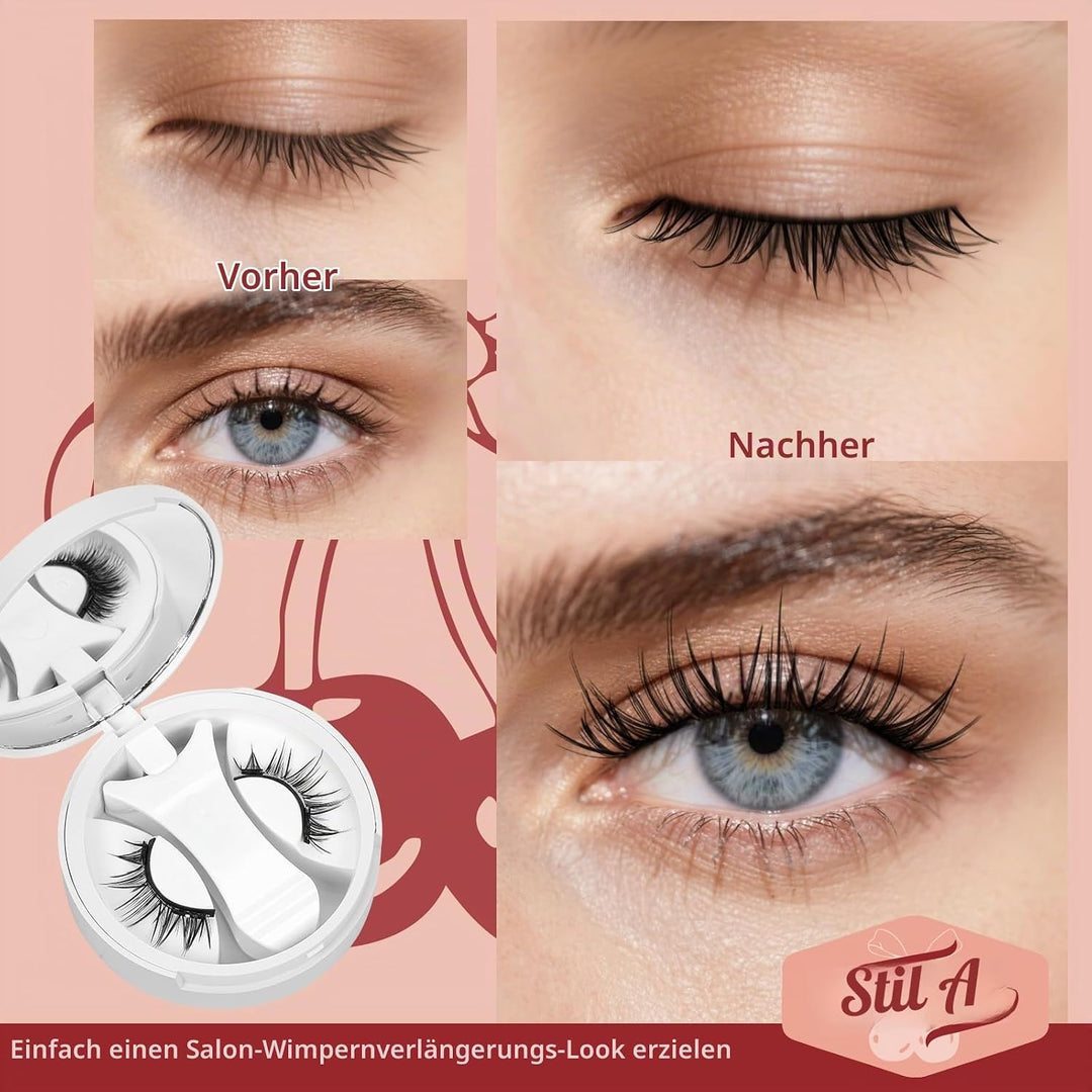 Higu clace Magnetische Wimpern,Magnet Wimpern Ohne Eyeliner,Magnetische Wimpern mit Applikator,Wimpe