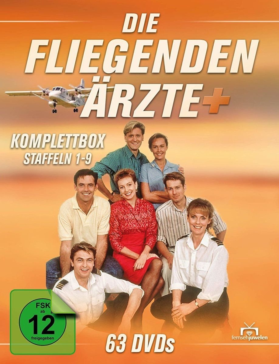 Die fliegenden Ärzte - Komplettbox, Staffeln 1-9 (63 Discs), DVD