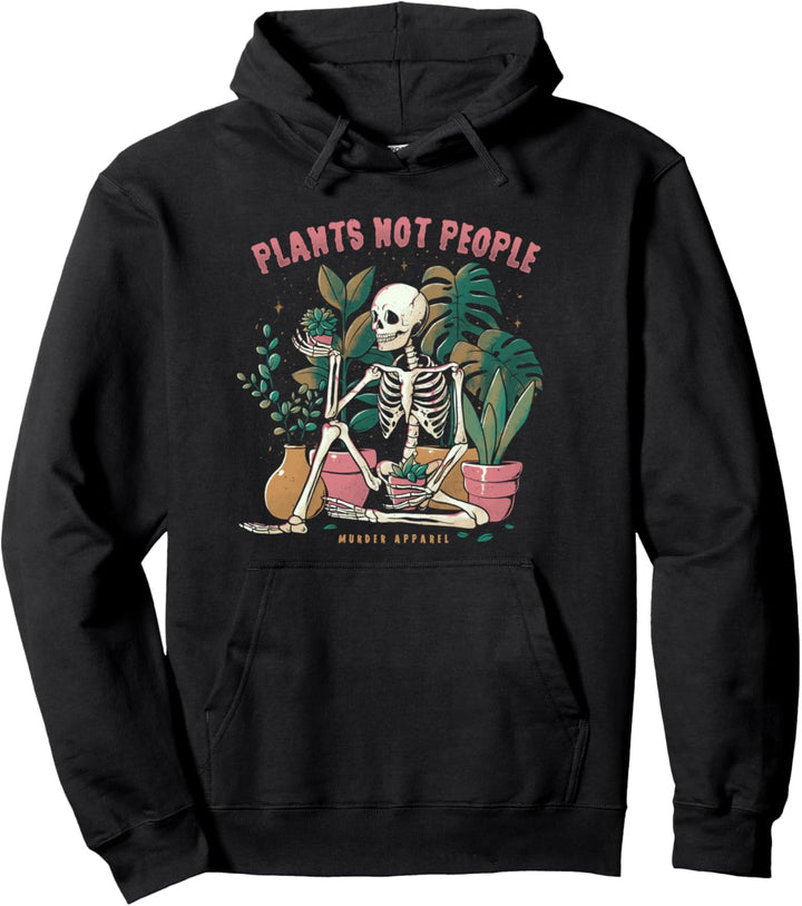 Plants Not People Skelett Pullover Hoodie