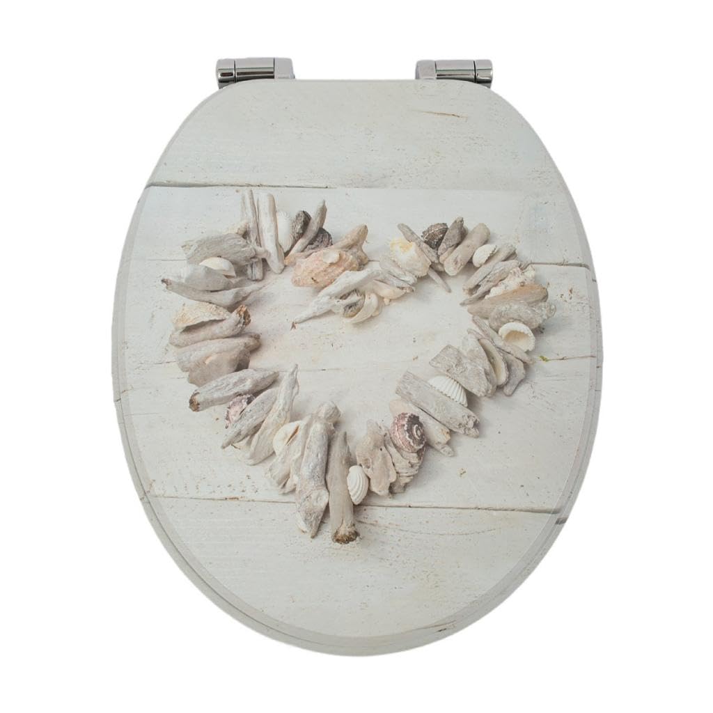 MDF-Toilettensitz mit Soft-Close-Mechanismus, O-förmiger Toilettensitz mit verstellbaren Scharnieren