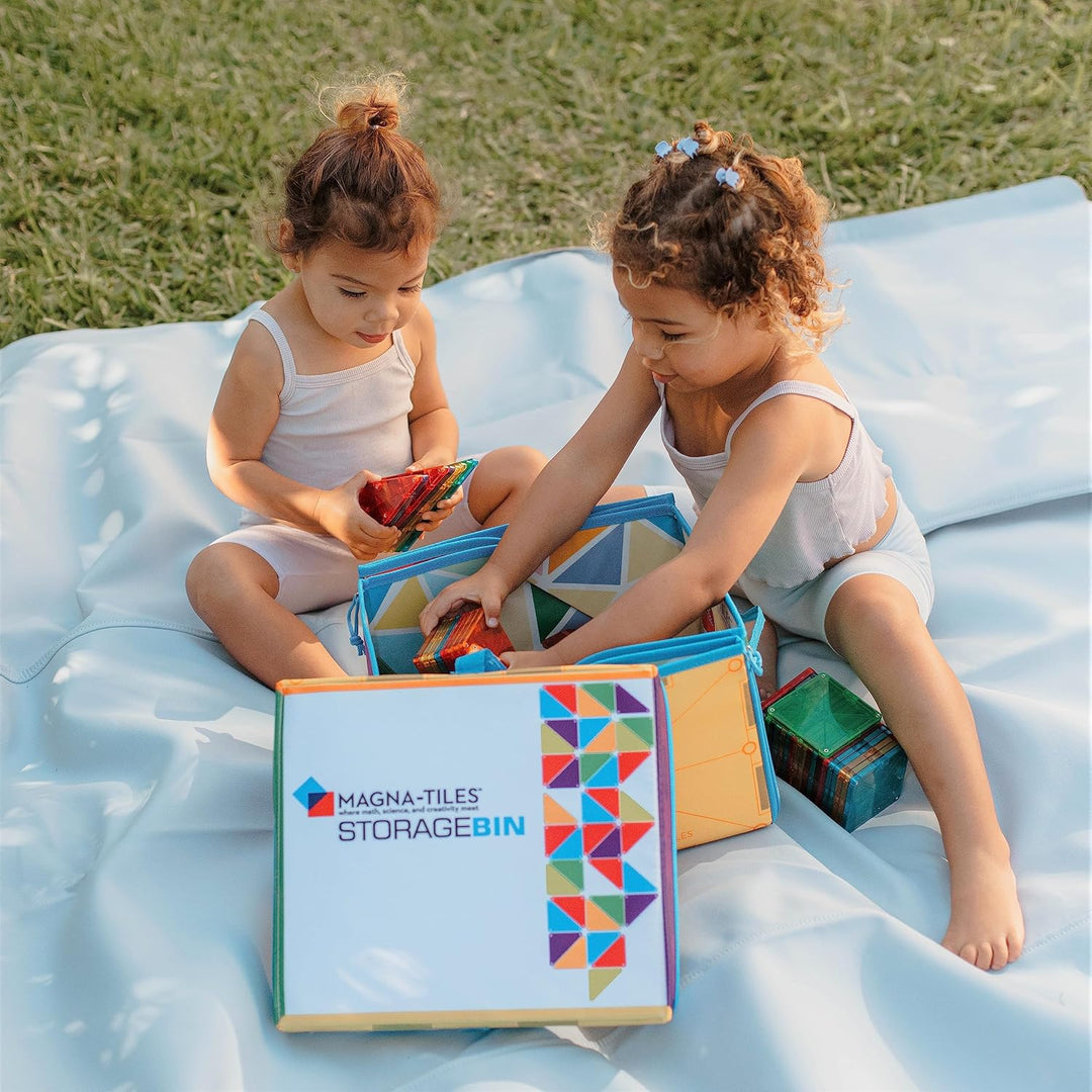 Magna-Tiles Storage Bin and Interactive Play-Mat