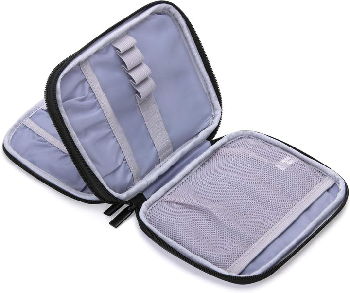 Damero Häkelnadeln-Tasche, Stricktasche für Stricknadeln, Handarbeitstasche für Haken, Stricken, Gra