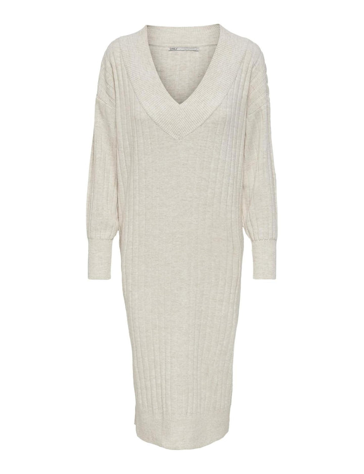 ONLY Female Strickkleid Onlnew Langes Kleid XS Pumice Stone 1, XS Pumice Stone 1