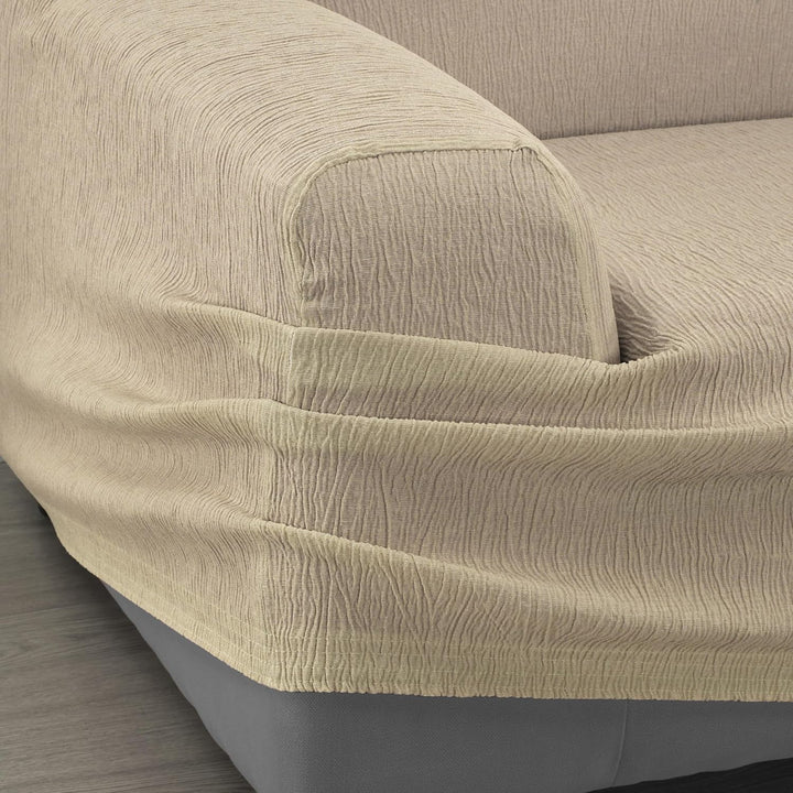 Martina Home Emilia Elastischer Sofabezug für 3-Sitzer-Sofa, Vison, Breite 170 bis 220 cm 3 Sitzer B