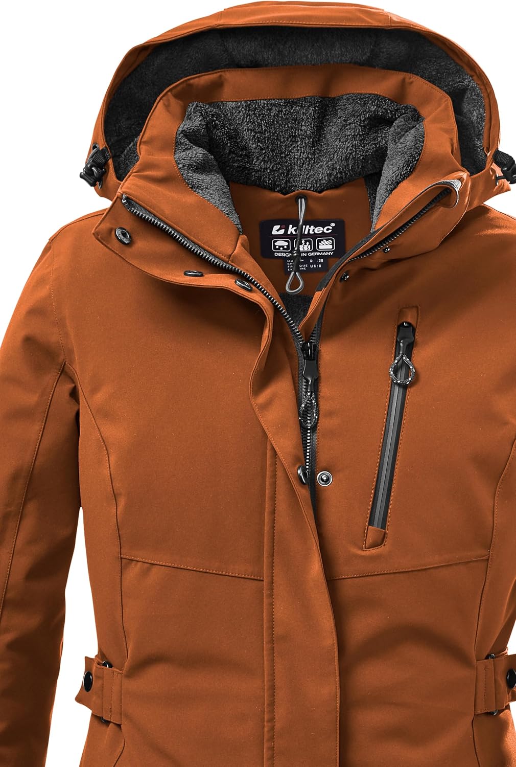 Killtec Damen Parka Funktionsparka mit abzippbarer Kapuze KOW 165 WMN PRK wasserdicht, Winddicht, at
