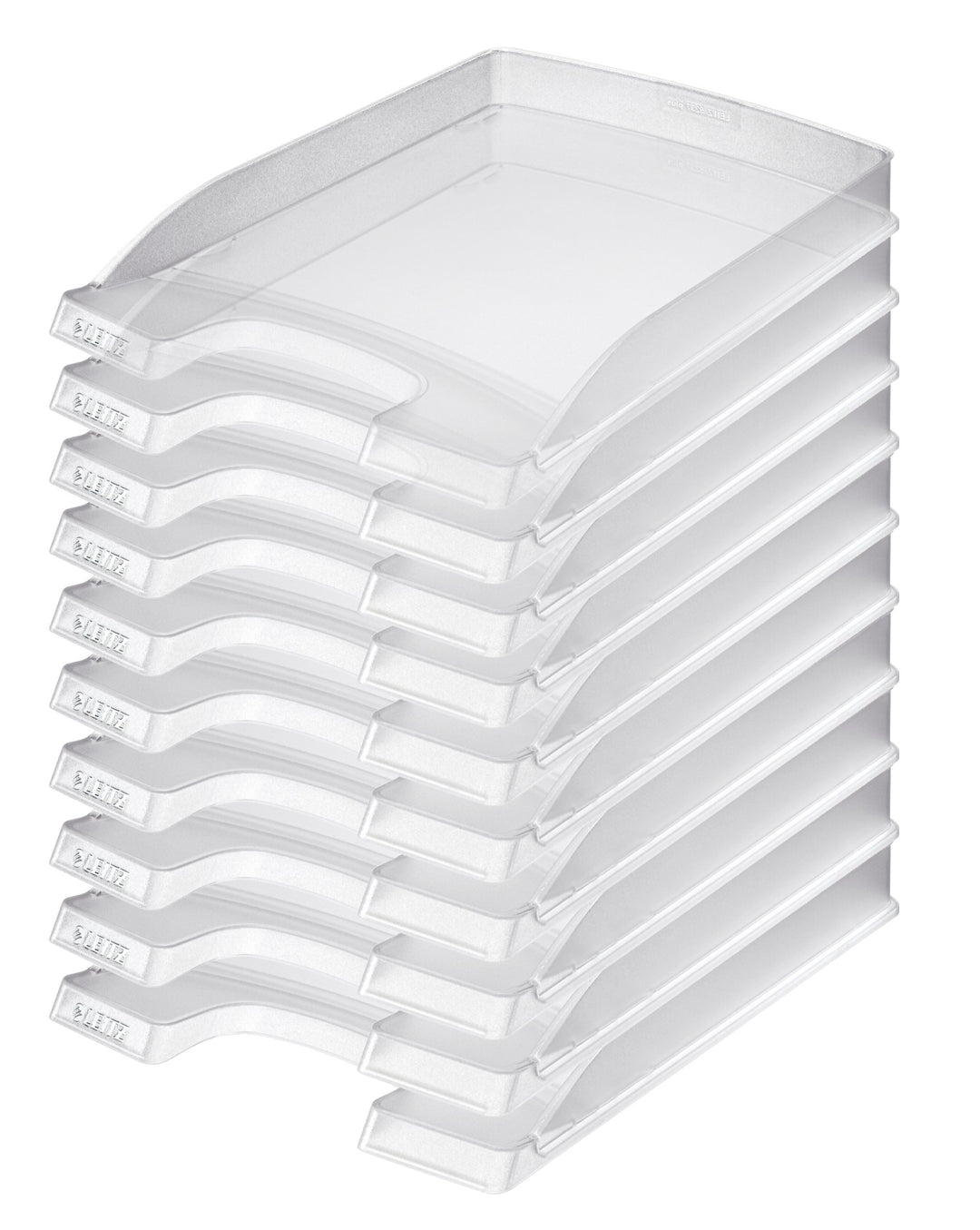 Leitz Briefkorb Flach A4, 10er Pack, Ideal für die Ablage und Organisation von A4 Unterlagen, Stapel