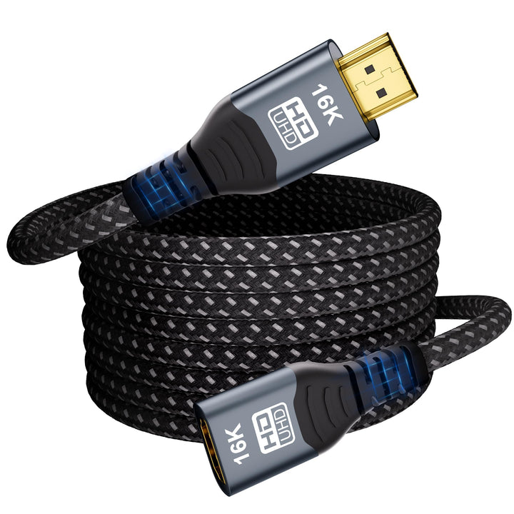 CAKOBLE HDMI Verlängerungskabel 2m,HDMI 2.2 Kabel 96Gbps Ultra-High-Speed,16K@60Hz,8K@240Hz,4K@480Hz