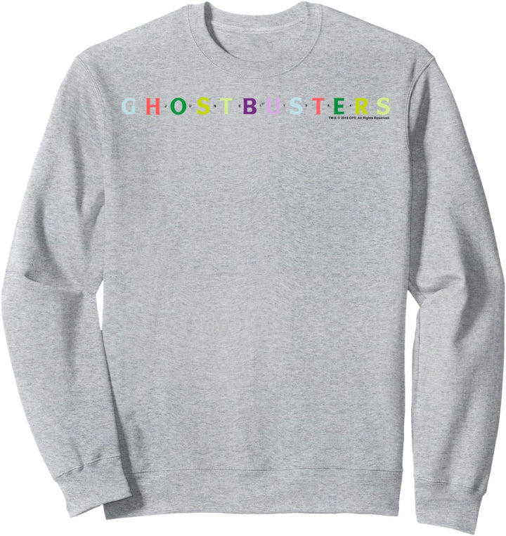 Ghostbusters Colorful Text Logo Sweatshirt