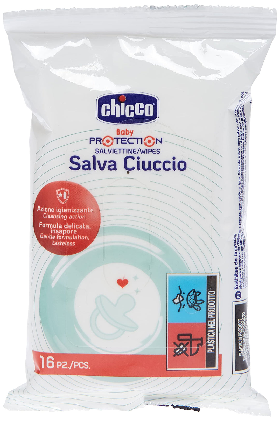 Chicco 00007921000000 Reinigungstücher, 16 Stück, weiss Weiss 16 stück (1er Pack), Weiss 16 stück (1