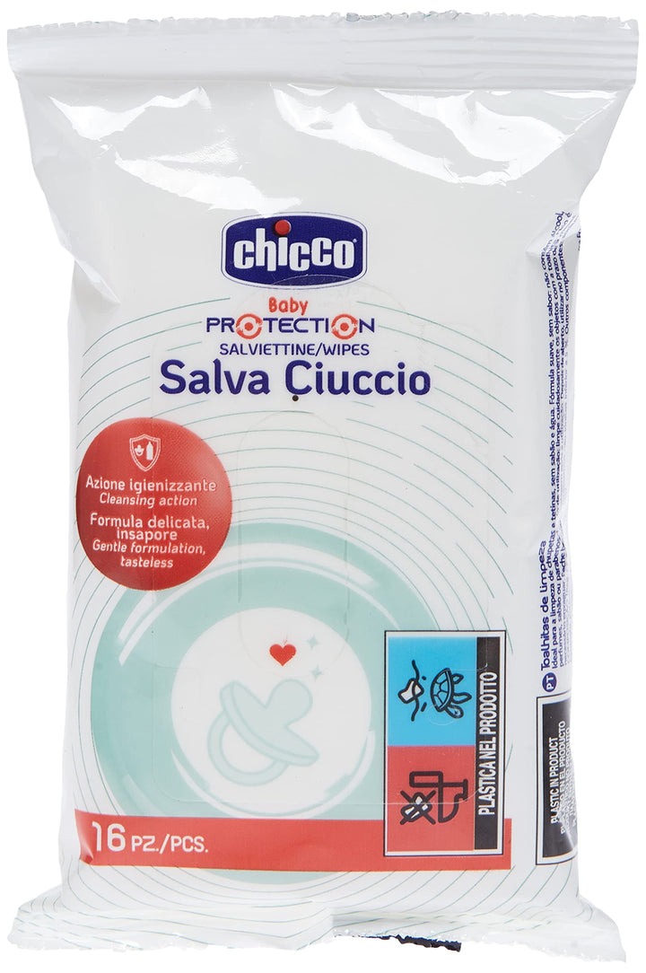 Chicco 00007921000000 Reinigungstücher, 16 Stück, weiss Weiss 16 stück (1er Pack), Weiss 16 stück (1