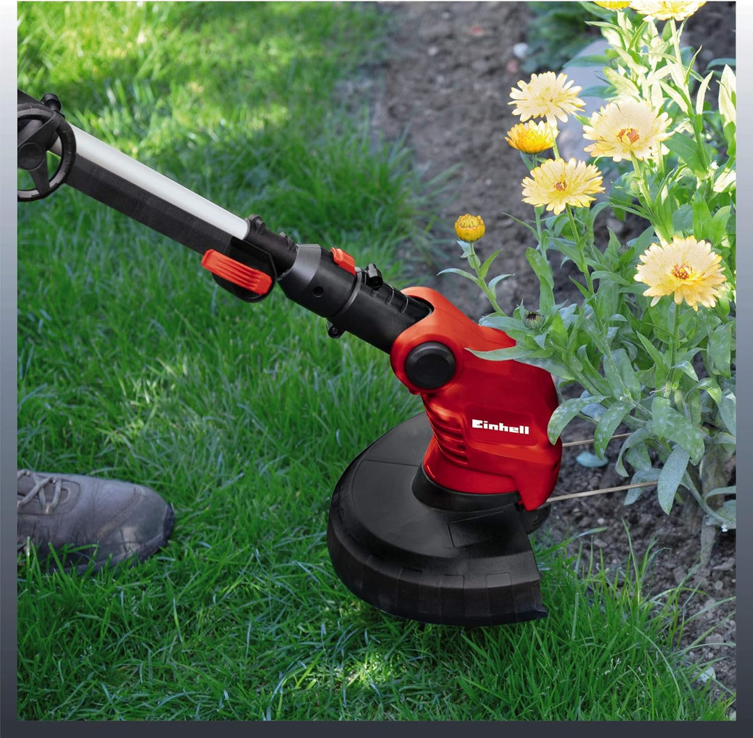 Einhell GE-ET 5027 Elektro Rasentrimmer (500 W, 11.000 1/min Umdrehungen, 270 mm Schnittkreis, Flowe