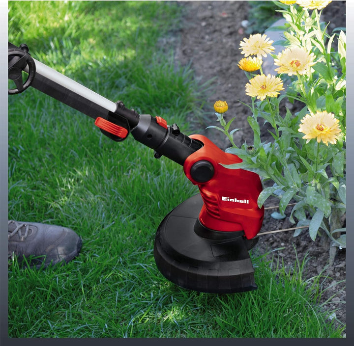 Einhell GE-ET 5027 Elektro Rasentrimmer (500 W, 11.000 1/min Umdrehungen, 270 mm Schnittkreis, Flowe