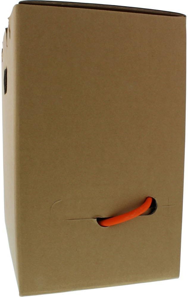 InLine 70050I Verlegekabel Cat.7a, S/FTP (PiMF) 4x2x0,58 AWG23, 1200MHz, halogenfrei, orange, 50m
