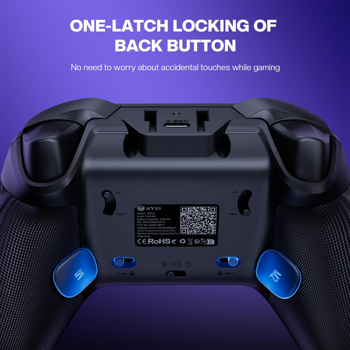 NYXI Flexi Wireless PC Controller - Hall Effect Sensing Joystick, Hall Analong Triggers, Interchange