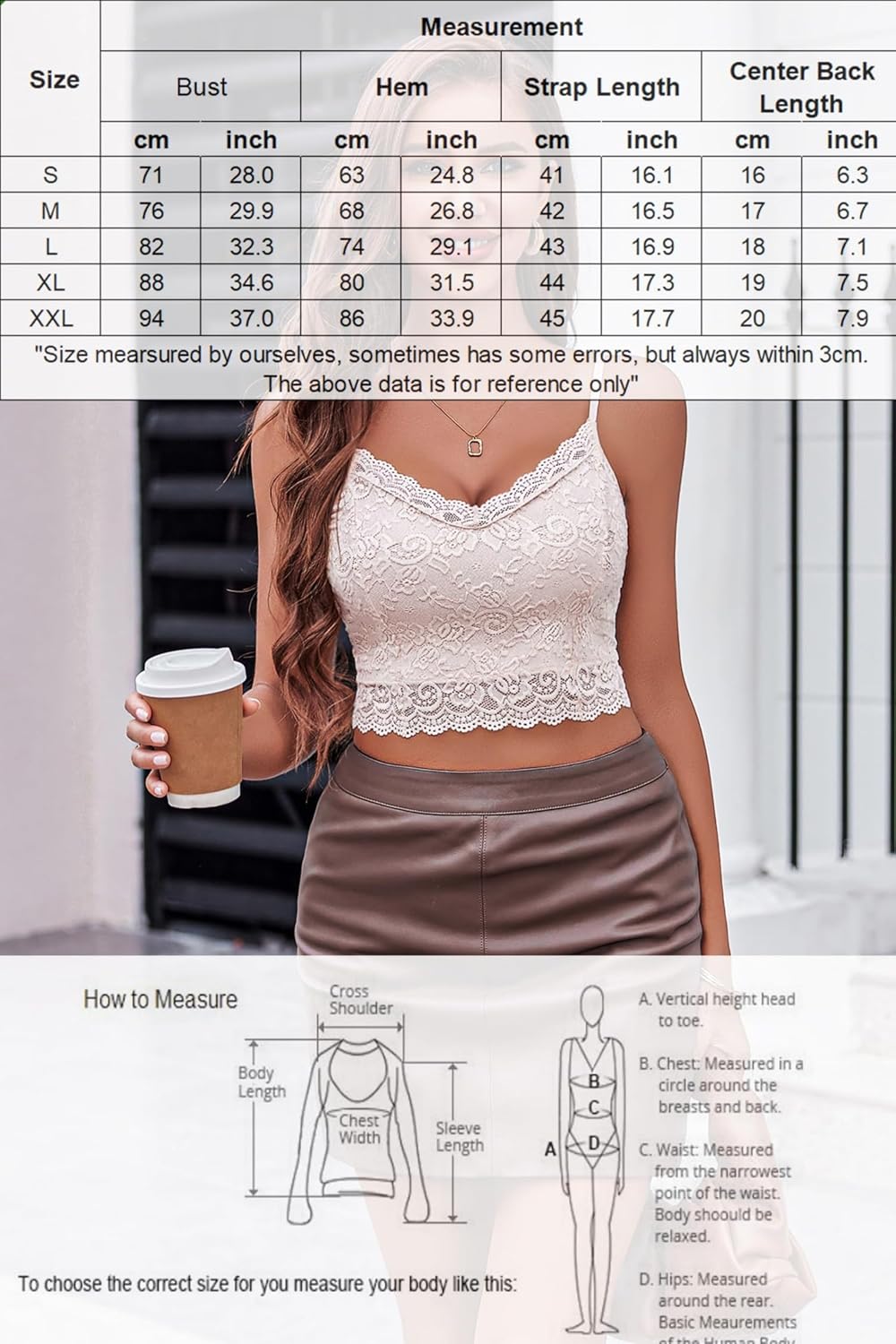 Avidlove Damen Tank Top Sexy Spitze Bustier Unterhemd Sommer Ärmellose Camisole Spaghetti Basic Crop