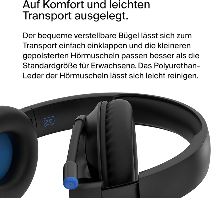 Belkin SoundForm Inspire kabelloser Over-Ear-Kopfhörer für Kinder, On-Ear-Kopfhörer für Mädchen und