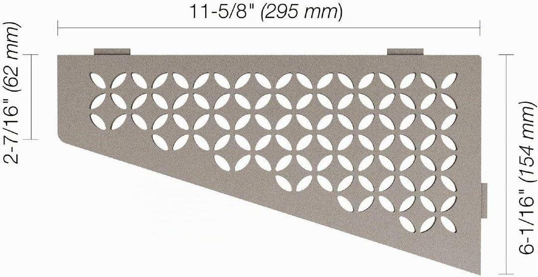 Schlüter SHELF-E-S3 Floral Steingrau, Steingrau
