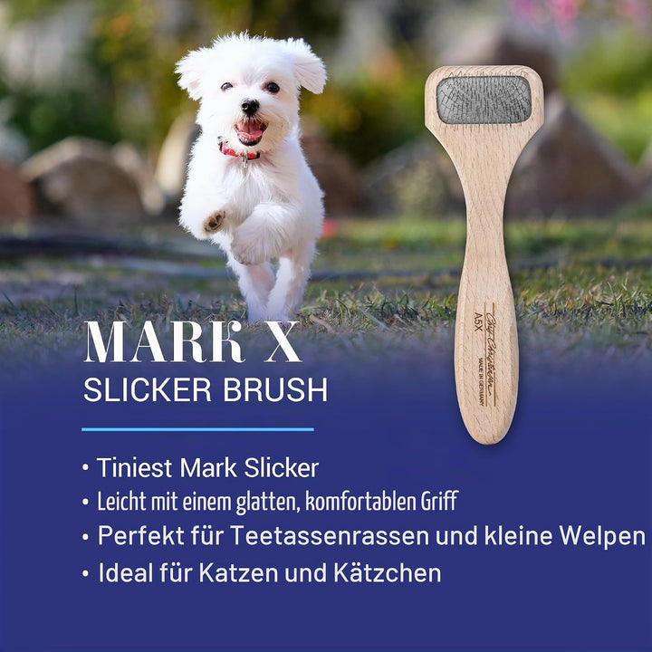 Chris Christensen Mark X Tiny Head Slicker for Pets weiss Tiny, 1 1/2 in x 6 in body, weiss Tiny, 1
