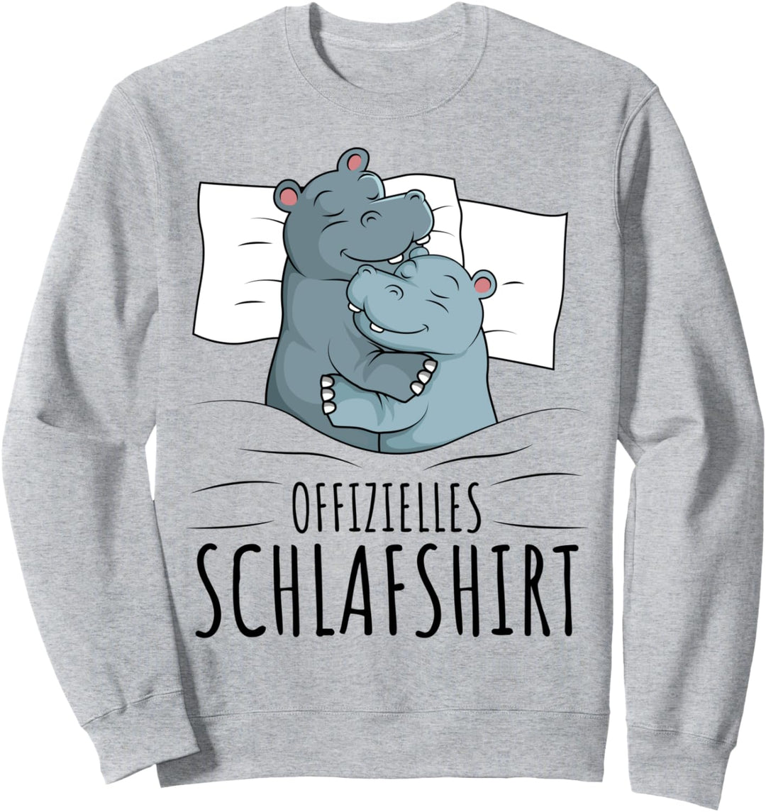 Offizielles Schlafshirt Nilpferd Hippo Sweatshirt