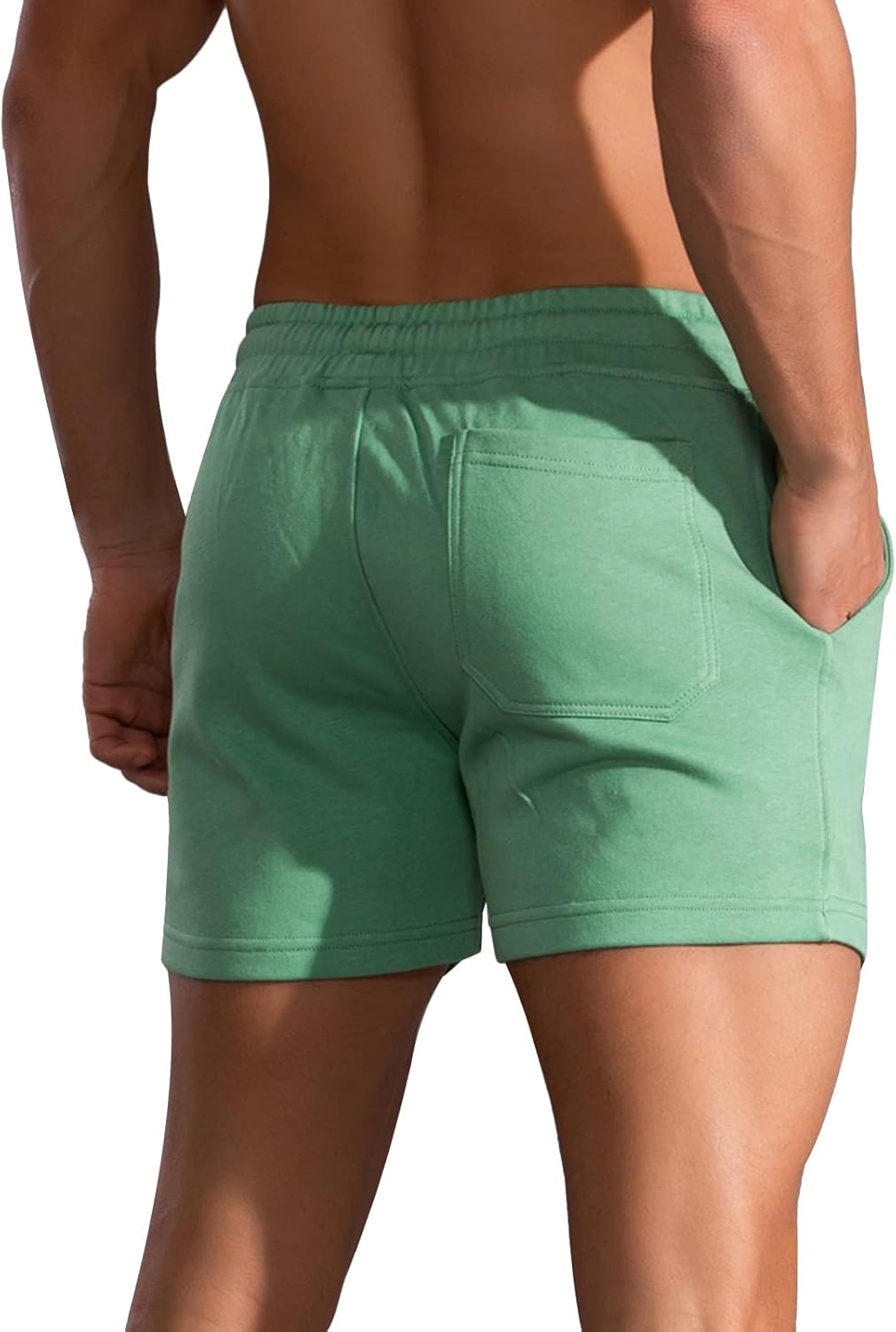 Panegy Herren Sweatshorts Kurze Jogginghose Baumwolle Relaxshorts Atmungsaktive Sport Shorts für Jog