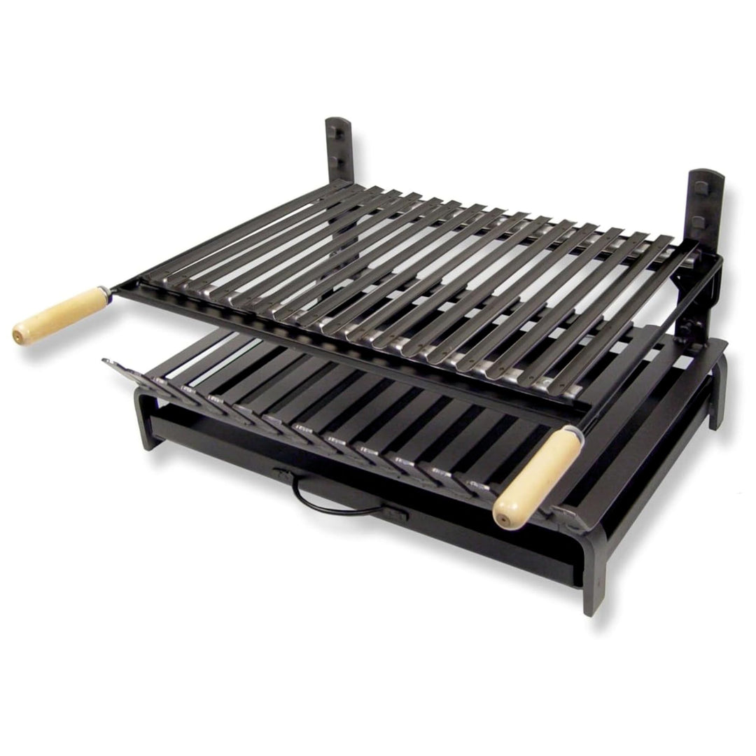 Imex El Zorro 71407, Grill mit Rost, Edelstahl 60 x 43 x 33 cm, schwarz, Edelstahl