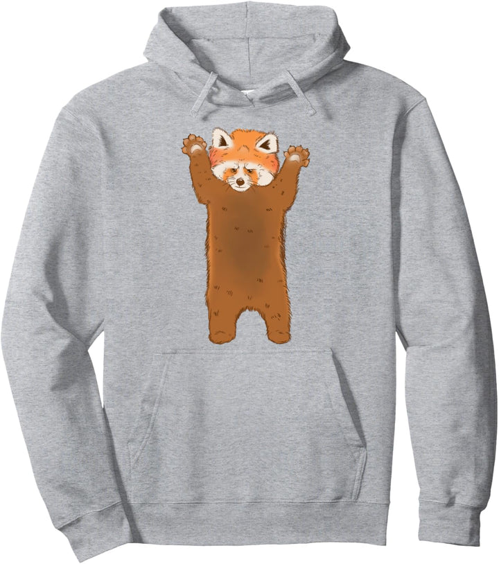 Roter Panda stehender Bär Pullover Hoodie