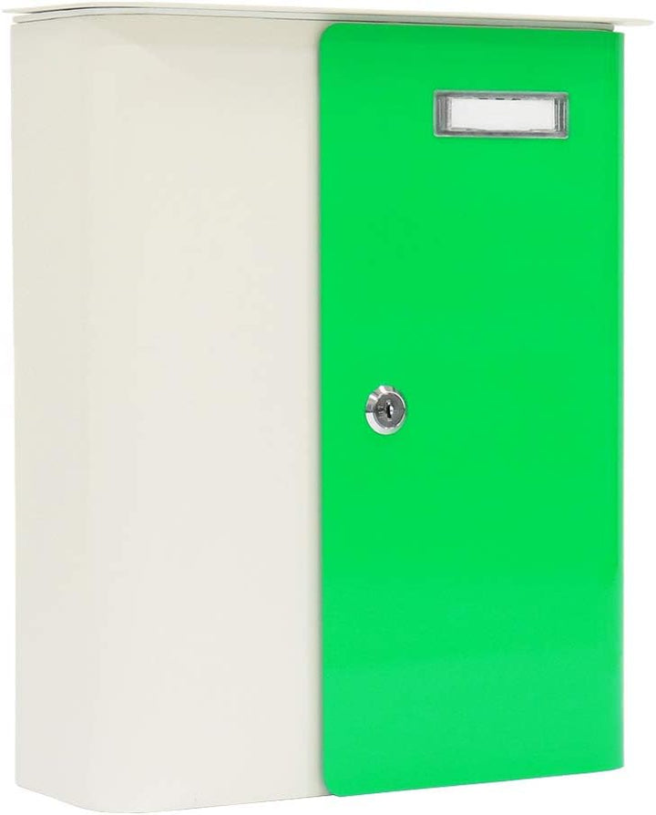 Rottner Briefkasten Splashy (Weiss NeonGrün), Weiss Neongrün