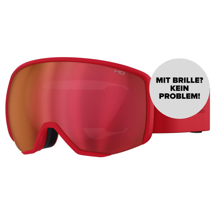ATOMIC REVENT L HD Skibrille Red 24/25