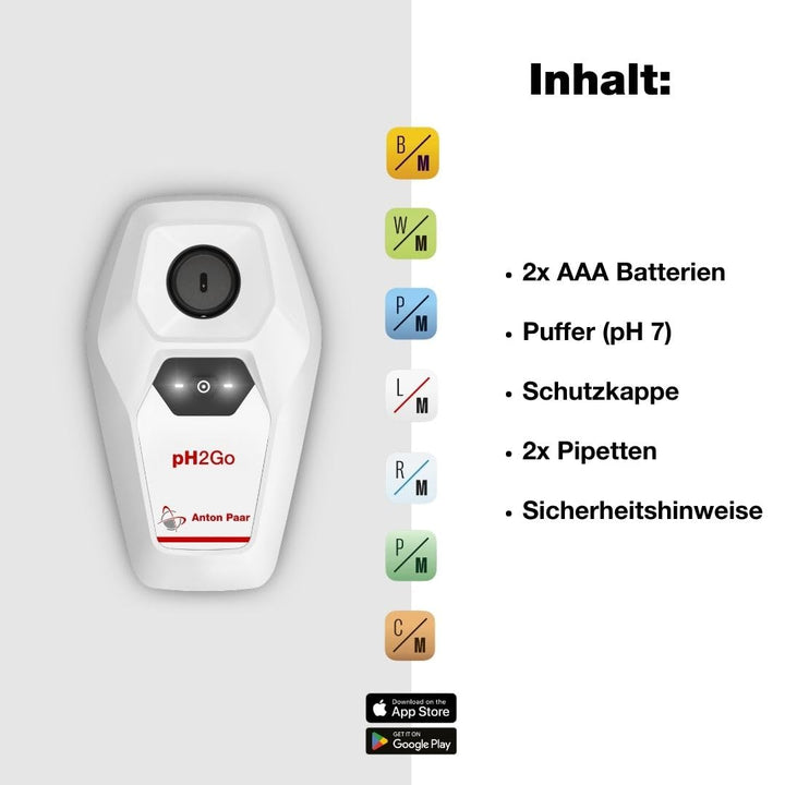 pH2Go - Digitales pH-Messgerät von Anton Paar – glasfreier ISFET-Sensor, einfache Kalibrierung (ATC)
