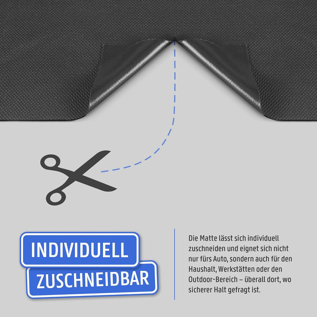 Anti Rutsch Matte 100x140cm - Universal Schmutzmatte, wasserdicht und zuschneidbar - Gummimatte Anti