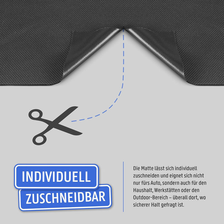 Anti Rutsch Matte 100x140cm - Universal Schmutzmatte, wasserdicht und zuschneidbar - Gummimatte Anti