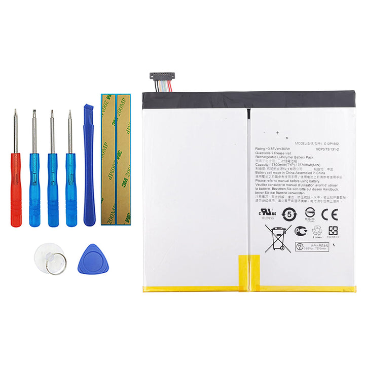 Vvsialeek C12P1602 Ersatz Akku Kompatibel Für ASUS ZenPad Z10 P001 ZT500KL 3S 10 Z500KL with Free To