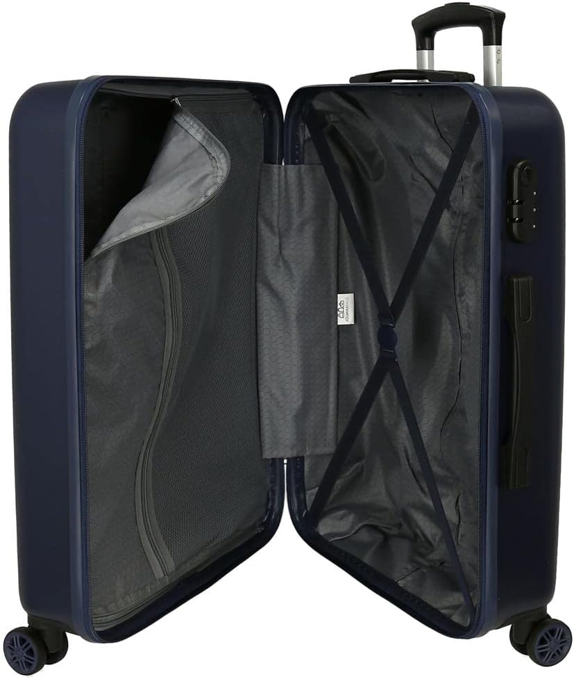 Disney Have a Good Day Mickey Mittlerer Koffer Blau 48x68x26 cms Hartschalen ABS Kombinationsschloss