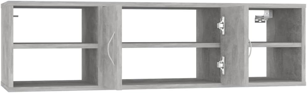 vidaXL Wandregal Hängeregal Wandboard Schweberegal Dekoregal Bücherregal CD Regal Wandschrank Hänges