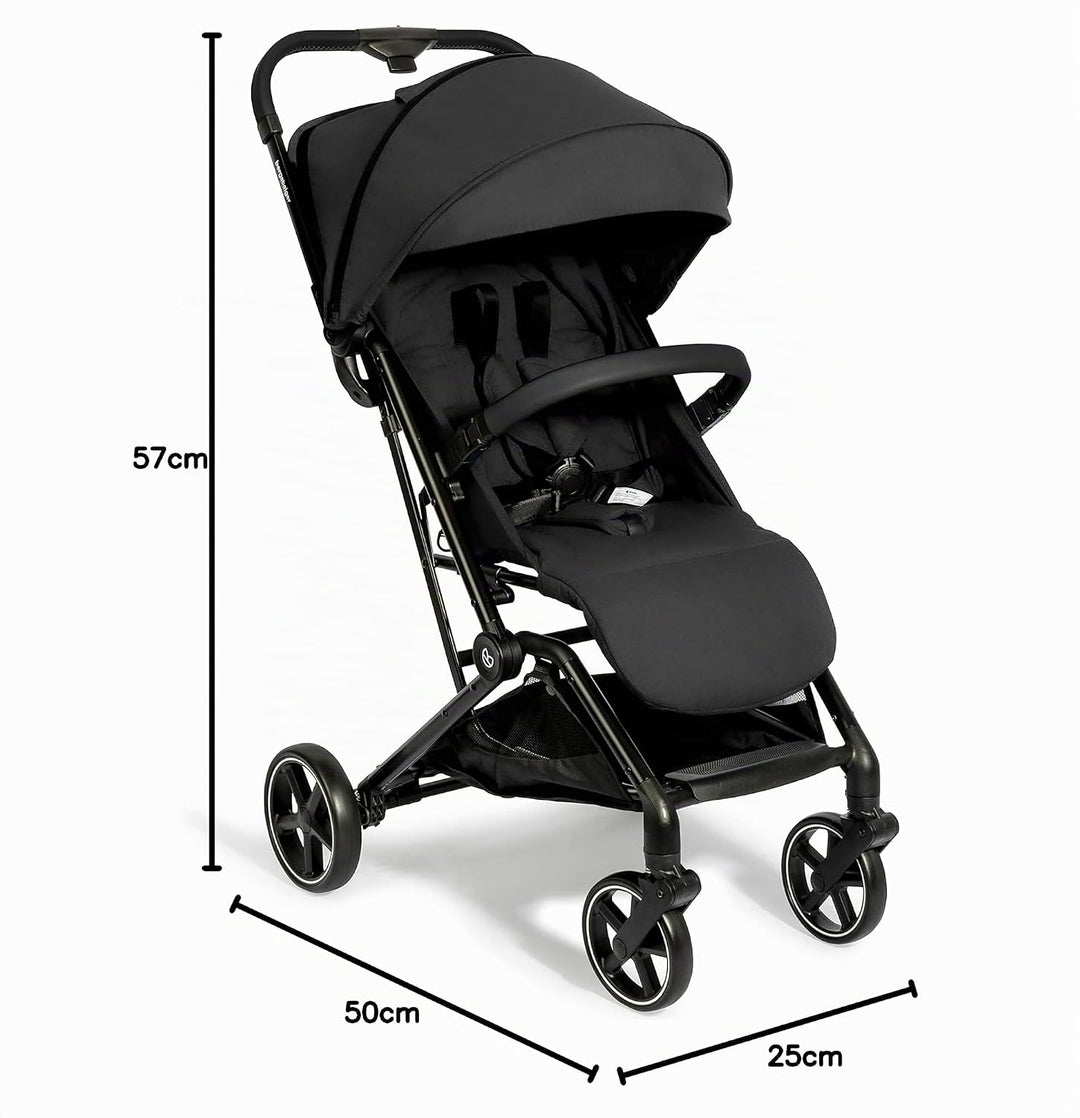 Bergsteiger Manhattan Buggy bis 15 kg, Reisebuggy mit Liegefunktion, Leichter und kompakter Sportwag
