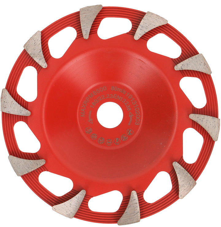 PRODIAMANT Diamant Schleiftopf 180mm Superlight Beton, leichtbau Schleifteller Bohrung 22,23, 180mm