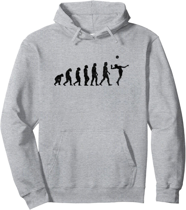 Volleyball Spieler Evolution Volleyballer Pullover Hoodie