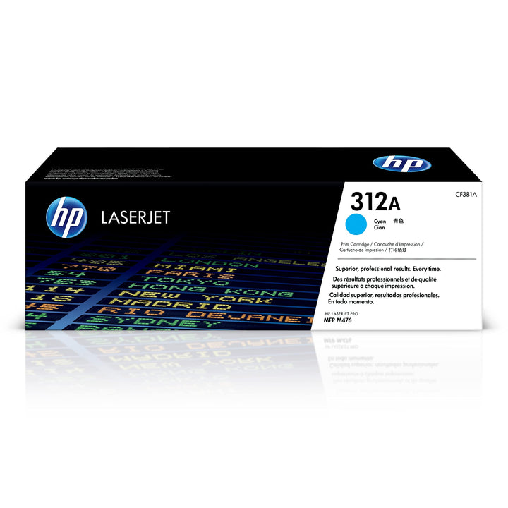 HP 312A (CF381A) Blau Original Toner für HP Color Laserjet Pro MFP M476 Einzelpack Cyan Einzelpack,