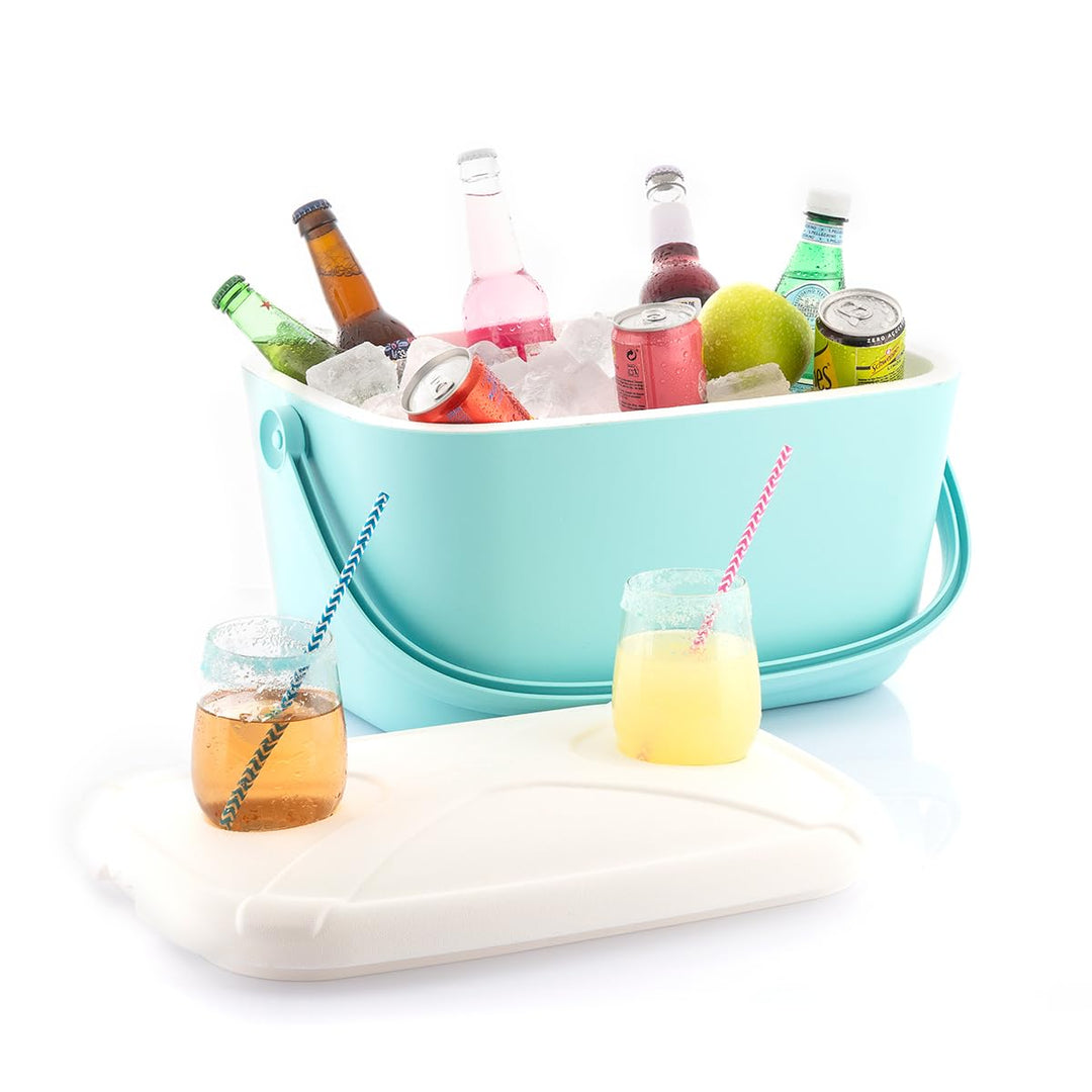 InnovaGoods® Tragbare Kühlbox mit Deckel Retro, Retro