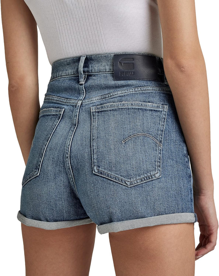 G-STAR RAW Damen Tedie Denim Shorts, Blau (Faded Santorini D21001-c911-c767)
