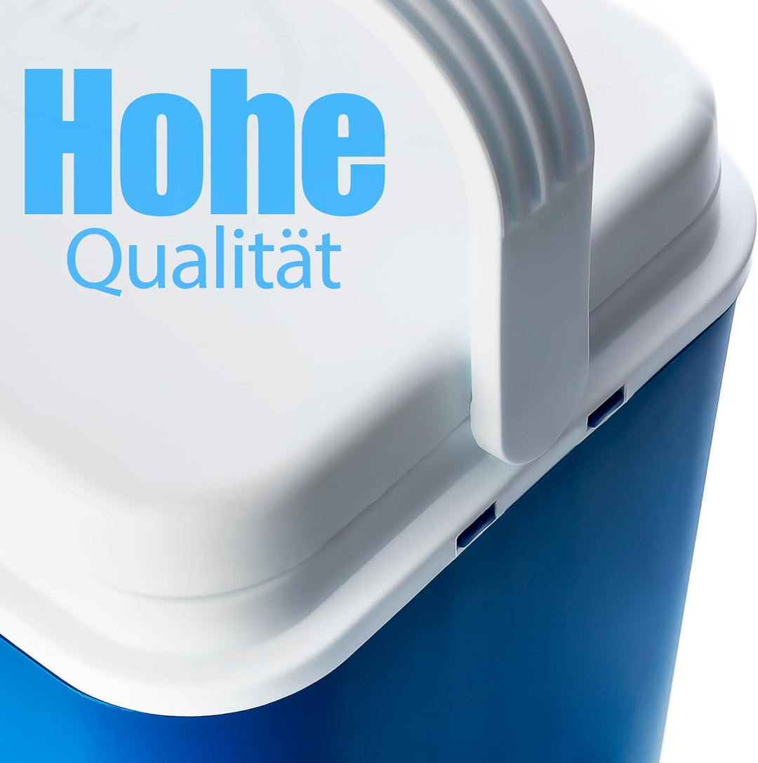 BigDean Kühlbox 24L / 10L / als Set - Thermobox aus Kunststoff - mit/ohne Kühlakkus - Outdoor Kühlta