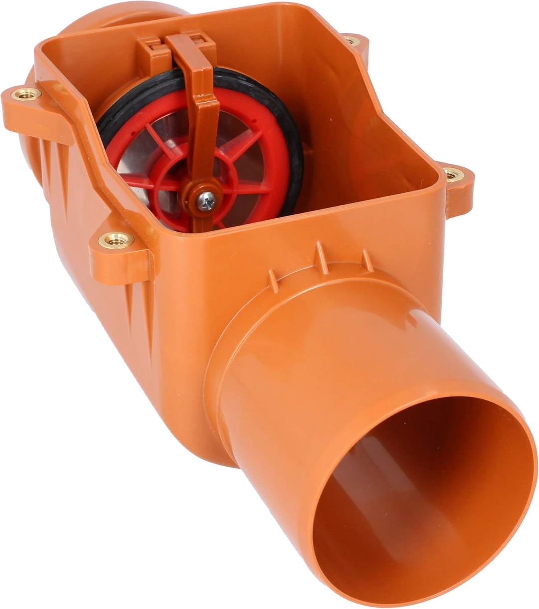 PEŠTAN Rückstauverschluss Ø DN 75 Orange | Rückschlagklappe Rückstauventil Rückstauklappe Rückstauve