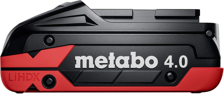 metabo Basis-Set - 2 x LiHDX 4.0 Ah Akkus, Schnellladegerät ASC 145 - Leistungsstark, langlebig, 18