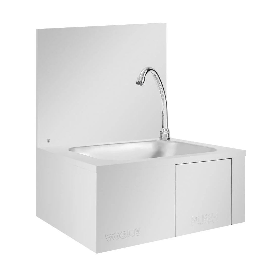 Vogue GL280 Edelstahl-Spüle mit Kniebetätigung, 185(H) x 440(W) x 330(D)mm