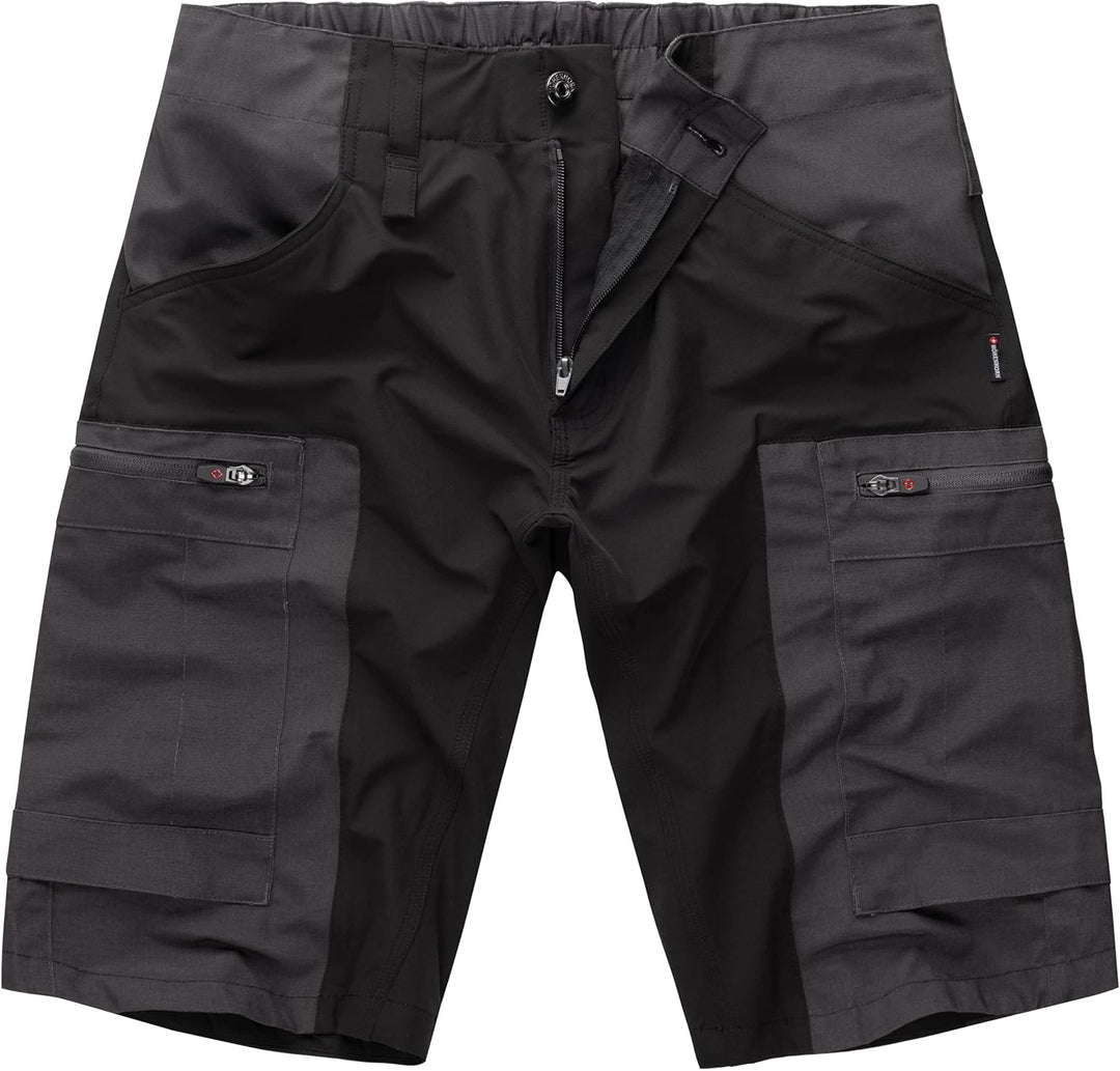 Höhenhorn Raimeux Herren Cargo Short Kurze Hose Arbeitshose Outdoor S Schwarz/Grau, S Schwarz/Grau