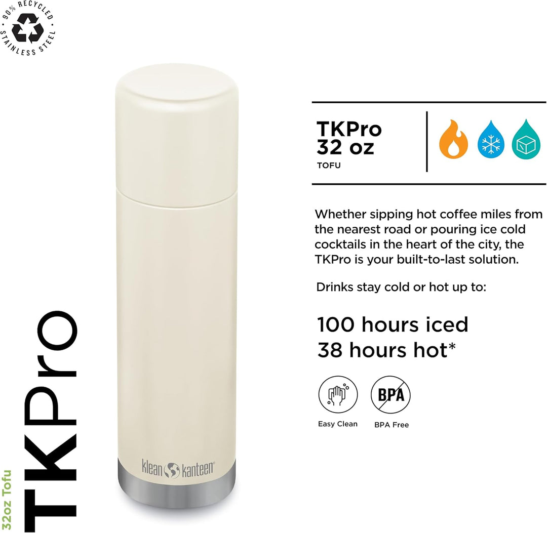 Klean Kanteen Herren tkpro-sb Trinkflasche Einheitsgrösse Tofu, Einheitsgrösse Tofu
