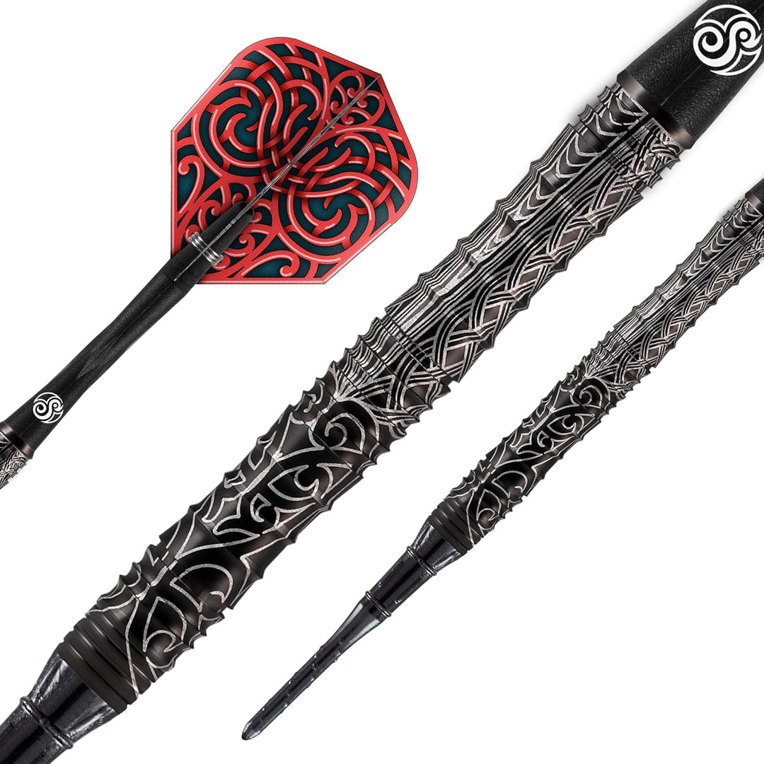 Shot Darts Warrior Kapene Captain 90% Tungsten Softdarts Gewicht: 20g, Gewicht: 20g